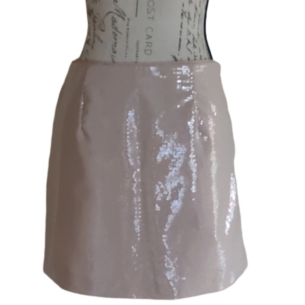 NWT Nude Sequined Mini Skirt.